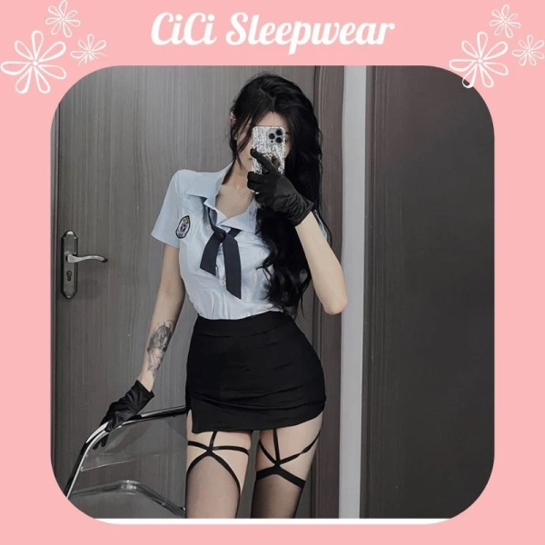 Hình ảnh sản phẩm Cosplay Học Sinh Nữ Váy Ngắn Sexy Gợi Cảm - CICI Sleepwear CP198 Giá 155.000₫