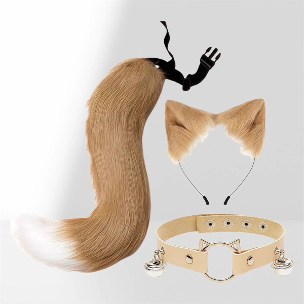Hình ảnh sản phẩm Cosplay Quái Thú Nhật Bản Tai mèo và Đuôi cáo Handmade chất liệu cao cấp