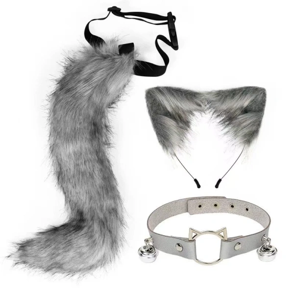 Hình ảnh sản phẩm Cosplay Quái Thú Nhật Bản Tai mèo và Đuôi cáo Handmade chất liệu cao cấp
