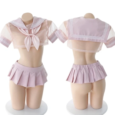 Cosplay Sexy Nữ Sinh Nhật Bản JK Lolita Gợi Cảm - Đồ Ngủ Xuyên Thấu Giá 159k 3