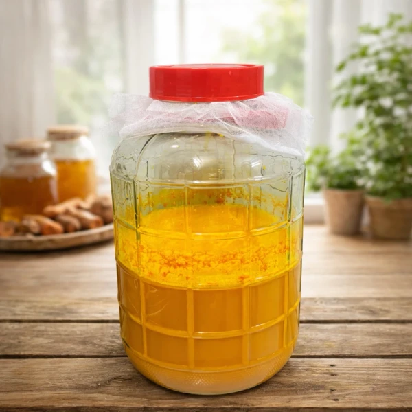 Hình ảnh sản phẩm Cốt Nghệ Mật Ong Lên Men Tự Nhiên 500ml – Thực Phẩm Pha Uống Tăng Sức Đề Kháng, Giá 219.000