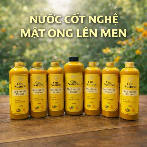 Hình ảnh sản phẩm Cốt Nghệ Mật Ong Lên Men Tự Nhiên 500ml – Thực Phẩm Pha Uống Tăng Sức Đề Kháng, Giá 219.000