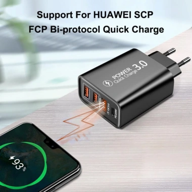Củ sạc nhanh 60W USB‑C PD 3.0 cho iPhone, Xiaomi – Giá ưu đãi 76.933đ 3