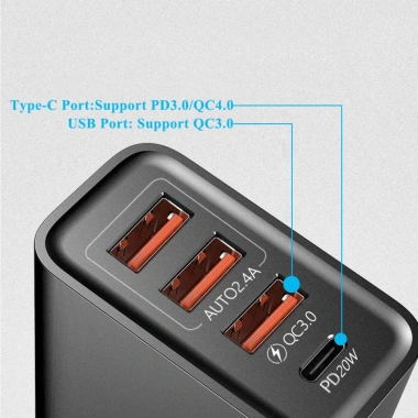 Củ sạc nhanh 60W USB‑C PD 3.0 cho iPhone, Xiaomi – Giá ưu đãi 76.933đ 6