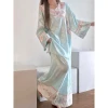 Cung điện Han Elements - Bộ đồ ngủ Hanfu retro phong cách Trung Hoa, in hình mắt cá, phù hợp cho cả nhà