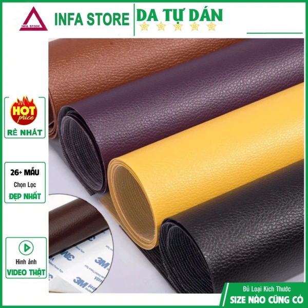 Hình ảnh sản phẩm Da Dán Ghế Sofa Tự Dính PU - Miếng Bảo Vệ Tiết Kiệm Chi Phí Sửa Chữa Tại Nhà