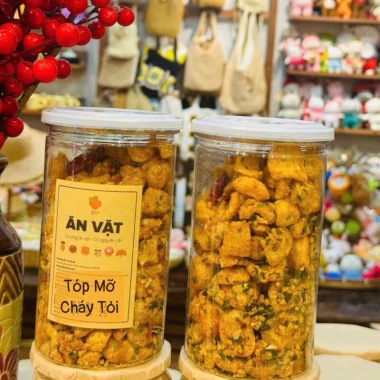 Da Heo Chiên Giòn Mắm Hành Tỏi Ớt - Tóp Mỡ Cháy Tỏi Đà Lạt Giảm Giá 9