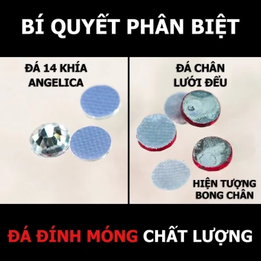 Đá Nail Chân Lưới 16 Khía Màu Trắng ANGELICA 801 - Móng Crystal Giá Tốt 132.999đ