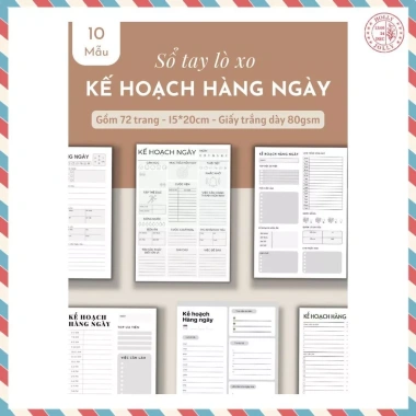 Daily Planner 2.026 - Sổ Tay Kế Hoạch Mục Tiêu A5 72 Trang Bìa Mềm Giá Ưu Đãi 50,000đ
