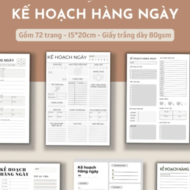 Daily Planner 2.026 - Sổ Tay Kế Hoạch Mục Tiêu A5 72 Trang Bìa Mềm Giá Ưu Đãi 50,000đ