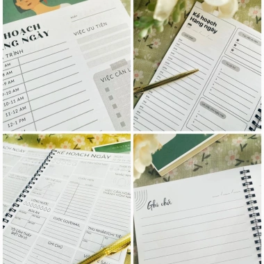 Daily Planner 2.026 - Sổ Tay Kế Hoạch Mục Tiêu A5 72 Trang Bìa Mềm Giá Ưu Đãi 50,000đ