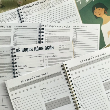 Daily Planner 2.026 - Sổ Tay Kế Hoạch Mục Tiêu A5 72 Trang Bìa Mềm Giá Ưu Đãi 50,000đ
