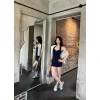 Đầm body cổ yếm chấm bi cột dây ôm dáng slay Giá ưu đãi 149k 5