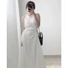 Đầm Dài Cut Out Màu Trắng Siêu Đẹp Váy Maxi Midi Bo Chun Khoét Eo Giảm Giá Cực Sâu chỉ 305k 3