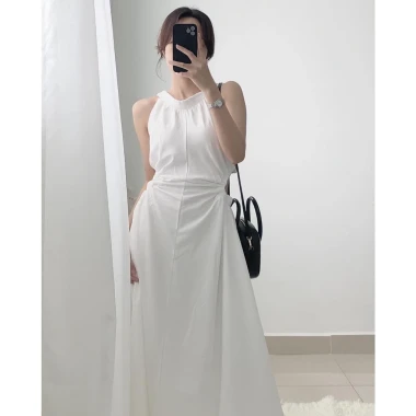 Đầm Dài Cut Out Màu Trắng Siêu Đẹp Váy Maxi Midi Bo Chun Khoét Eo Giảm Giá Cực Sâu chỉ 305k 3 Đầm Dài Cut Out Màu Trắng Siêu Đẹp Váy Maxi Midi Bo Chun Khoét Eo Giảm Giá Cực Sâu chỉ 305k 3
