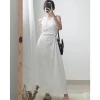 Đầm Dài Cut Out Màu Trắng Siêu Đẹp Váy Maxi Midi Bo Chun Khoét Eo Giảm Giá Cực Sâu chỉ 305k 5