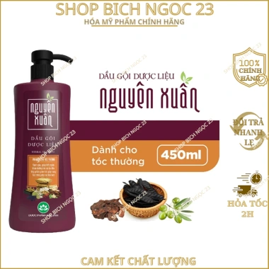Dầu gội dược liệu Nguyên Xuân Xanh dưỡng tóc 450ml 2