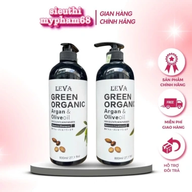 Dầu gội GREEN ORGANIC LEVA 500ml -1.000ml phục hồi mềm mượt, kiềm dầu, sạch gàu, hương thơm nước hoa Dầu gội GREEN ORGANIC LEVA 500ml -1.000ml phục hồi mềm mượt, kiềm dầu, sạch gàu, hương thơm nước hoa