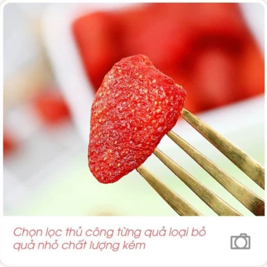 Dâu tây sấy dẻo Nhà Lá 500g - Ăn kiêng, bà bầu an toàn, chua ngọt tự nhiên 5
