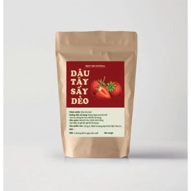 Dâu tây sấy dẻo Nhà Lá 500g - Ăn kiêng, bà bầu an toàn, chua ngọt tự nhiên 11