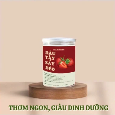 Dâu tây sấy dẻo Nhà Lá 500g - Ăn kiêng, bà bầu an toàn, chua ngọt tự nhiên 12