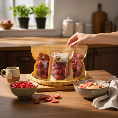 Dâu Tây Sấy Giòn Đà Lạt Đặc Sản - Giòn Xốp Chua Ngọt Tự Nhiên 76k/100g 10