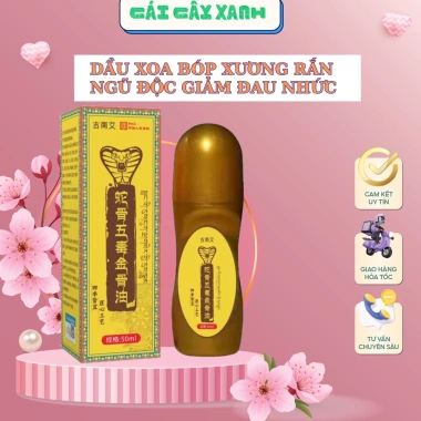 Dầu Xoa Bóp Xương Rắn Ngũ Độc 50ml – Giảm Đau Nhức Xương, Thanh Lăn Hiệu Quả