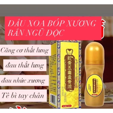 Dầu Xoa Bóp Xương Rắn Ngũ Độc 50ml – Giảm Đau Nhức Xương, Thanh Lăn Hiệu Quả