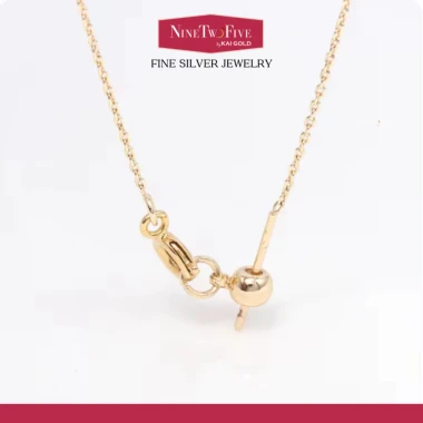 Dây Chuyền Bạc Nữ 925 Trơn Cao Cấp – Dễ Điều Chỉnh Chiều Dài – Khóa Xuyên Tâm – NL-NTF102 5