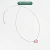 Dây chuyền bạc nữ cỏ bốn lá mã não hồng TLEE JEWELRY - May mắn, dịu dàng, giá 319k 3