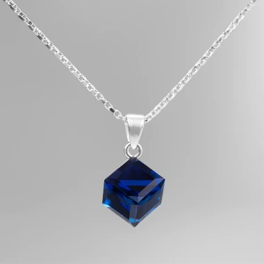 Dây chuyền bạc nữ Laura Jewelry đá pha lê xanh Swarovski cao cấp giá chỉ 219k 2