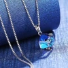 Dây chuyền bạc nữ Laura Jewelry đá pha lê xanh Swarovski cao cấp giá chỉ 219k 5