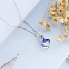 Dây chuyền bạc nữ Laura Jewelry đá pha lê xanh Swarovski cao cấp giá chỉ 219k 6