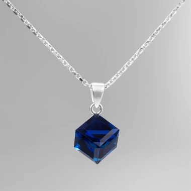 Dây chuyền bạc nữ Laura Jewelry đá pha lê xanh Swarovski cao cấp giá chỉ 219k 12