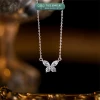 Dây chuyền bạc nữ mặt hồ điệp đính đá TLEE JEWELRY D0258 giá chỉ 320k 3