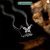 Dây chuyền bạc nữ mặt hồ điệp đính đá TLEE JEWELRY D0258 giá chỉ 320k 4