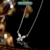 Dây chuyền bạc nữ mặt hồ điệp đính đá TLEE JEWELRY D0258 giá chỉ 320k 5