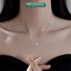 Dây chuyền bạc nữ mặt hồ điệp đính đá TLEE JEWELRY D0258 giá chỉ 320k 7