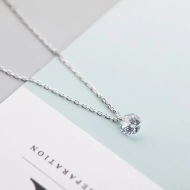 Dây chuyền bạc nữ TLEE D0133 giá rẻ chỉ 219k - Mặt nụ đá sang trọng cao cấp 10