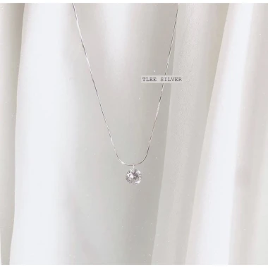 Dây chuyền bạc nữ TLEE D0133 giá rẻ chỉ 219k - Mặt nụ đá sang trọng cao cấp 12