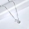 Dây chuyền bạc nữ TLEE đá tròn nhỏ đơn giản giá chỉ 476k giảm từ 585k D0173 TLEE JEWELRY 3