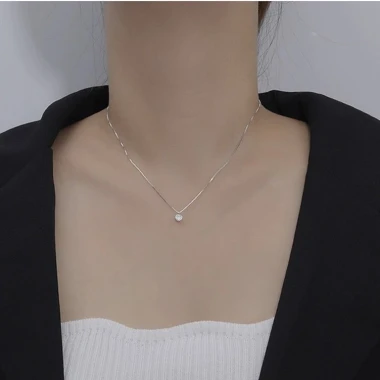 Dây chuyền bạc nữ TLEE đá tròn nhỏ đơn giản giá chỉ 476k giảm từ 585k D0173 TLEE JEWELRY 5 Dây chuyền bạc nữ TLEE đá tròn nhỏ đơn giản giá chỉ 476k giảm từ 585k D0173 TLEE JEWELRY 5