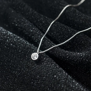 Dây chuyền bạc nữ TLEE đá tròn nhỏ đơn giản giá chỉ 476k giảm từ 585k D0173 TLEE JEWELRY 9 Dây chuyền bạc nữ TLEE đá tròn nhỏ đơn giản giá chỉ 476k giảm từ 585k D0173 TLEE JEWELRY 9