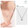 Dây chuyền bạc nữ TLEE mặt nụ đá nạm đá sang trọng giá 476k giảm từ 599k D0117 3