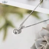 Dây chuyền bạc nữ TLEE mặt nụ đá nạm đá sang trọng giá 476k giảm từ 599k D0117 6