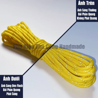 Dây dù sinh tồn paracord 550lbs 4mm phản quang 5m giá rẻ chỉ 25k 10 Dây dù sinh tồn paracord 550lbs 4mm phản quang 5m giá rẻ chỉ 25k 10