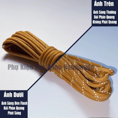 Dây dù sinh tồn paracord 550lbs 4mm phản quang 5m giá rẻ chỉ 25k 12 Dây dù sinh tồn paracord 550lbs 4mm phản quang 5m giá rẻ chỉ 25k 12