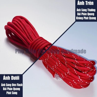 Dây dù sinh tồn paracord 550lbs 4mm phản quang 5m giá rẻ chỉ 25k 14 Dây dù sinh tồn paracord 550lbs 4mm phản quang 5m giá rẻ chỉ 25k 14