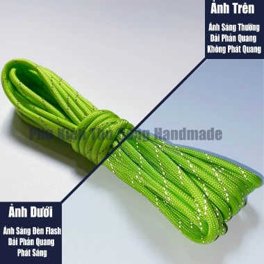 Dây dù sinh tồn paracord 550lbs 4mm phản quang 5m giá rẻ chỉ 25k 15 Dây dù sinh tồn paracord 550lbs 4mm phản quang 5m giá rẻ chỉ 25k 15
