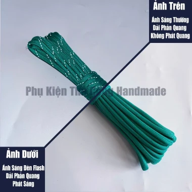 Dây dù sinh tồn paracord 550lbs 4mm phản quang 5m giá rẻ chỉ 25k 16 Dây dù sinh tồn paracord 550lbs 4mm phản quang 5m giá rẻ chỉ 25k 16